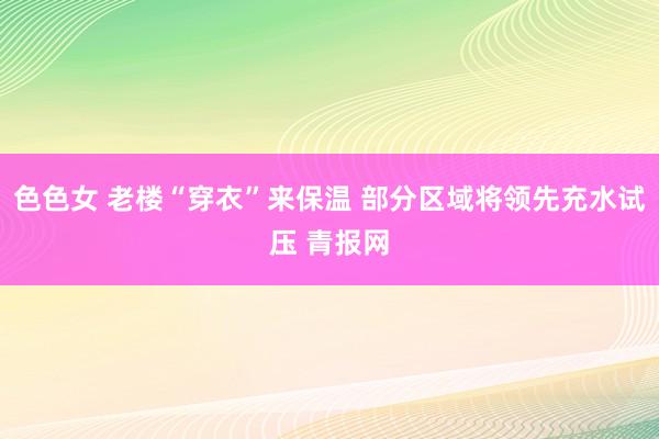 色色女 老楼“穿衣”来保温 部分区域将领先充水试压 青报网